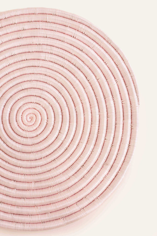 12" Sisal Placemat - Ballet Pink