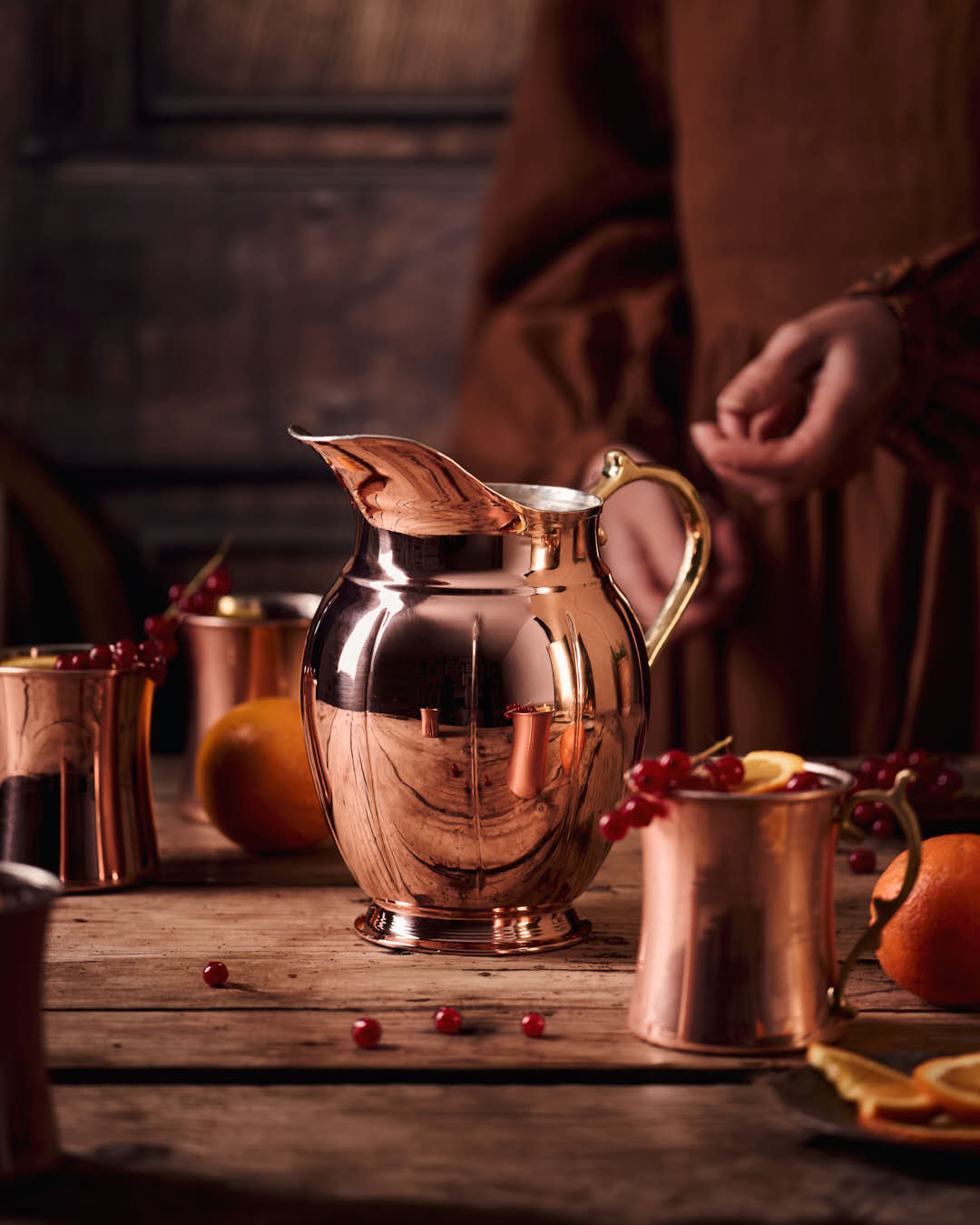 CMK Vintage Inspired Copper Large Pitcher