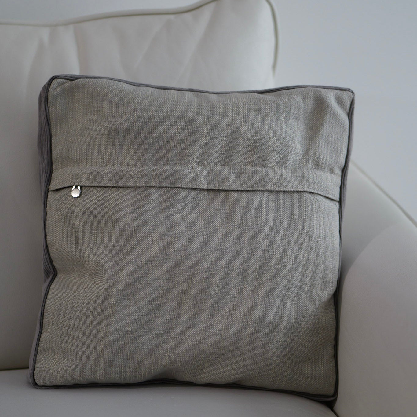 Feathers Pillow Cover - Gray