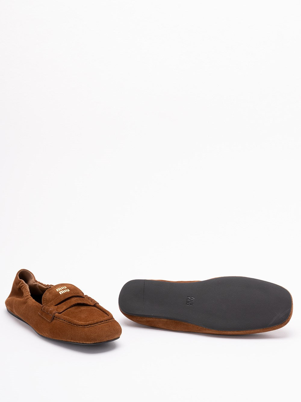 Miu Miu Women Ruches Nappa Leather Loafers