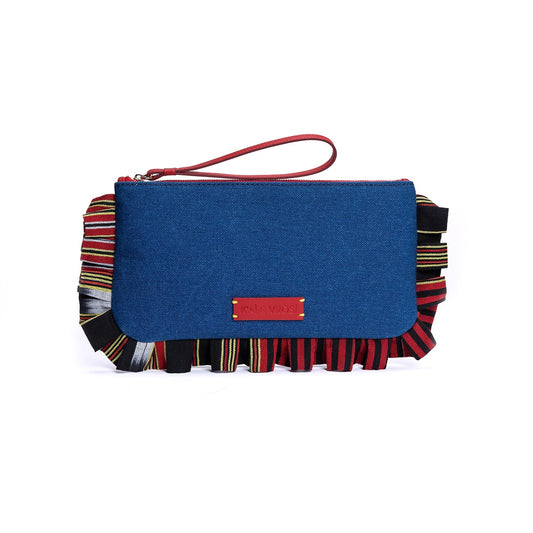 Medi - Denim Clutch Bag