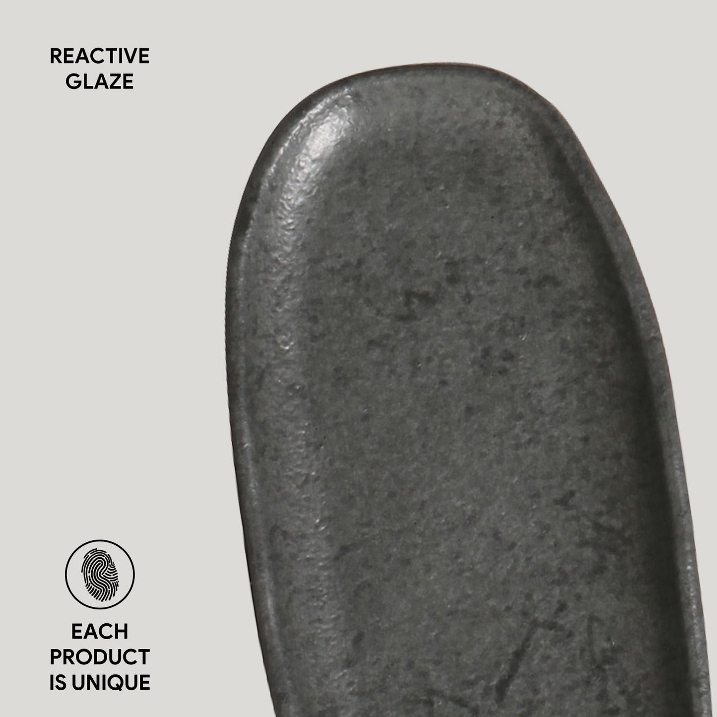 Shallow Organic Oval Platter Mini Set of 4