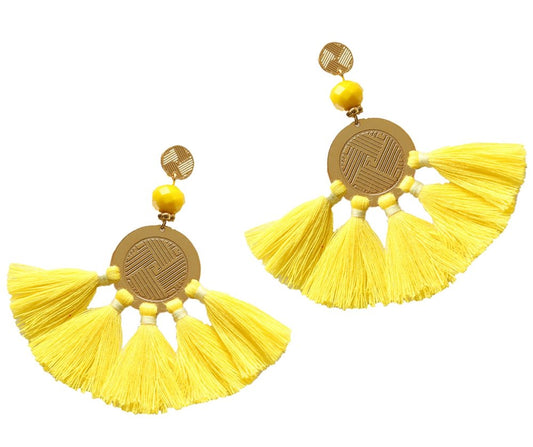 Sol Tassel Earring - Yellow