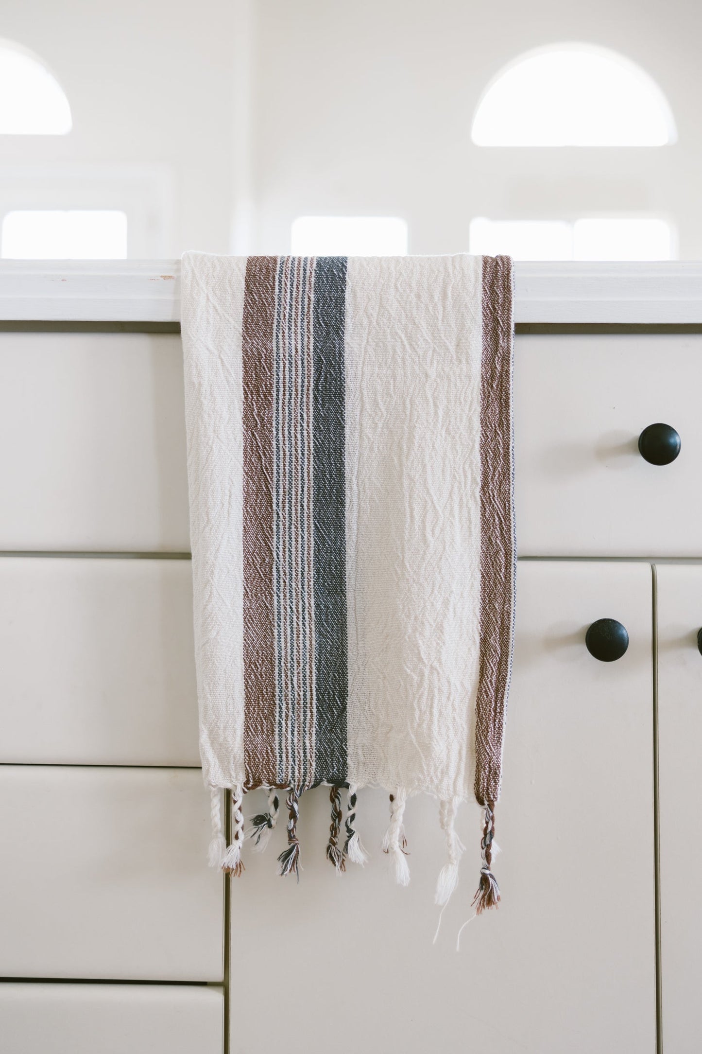 Brown Cream Nomad Hand Towel