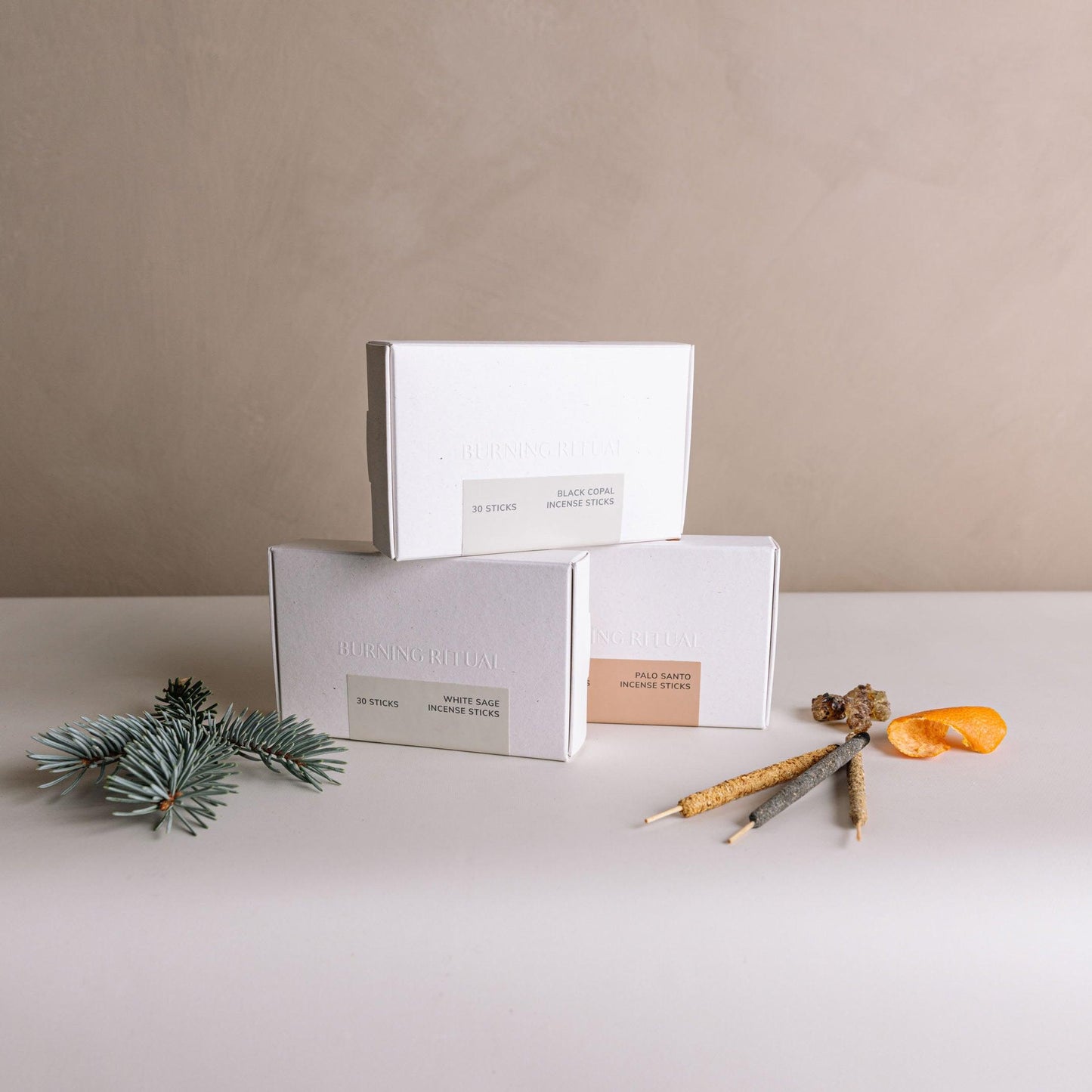 White Sage Incense Sticks – 30 Mini Hand-Rolled Sticks from Peru (4.2")