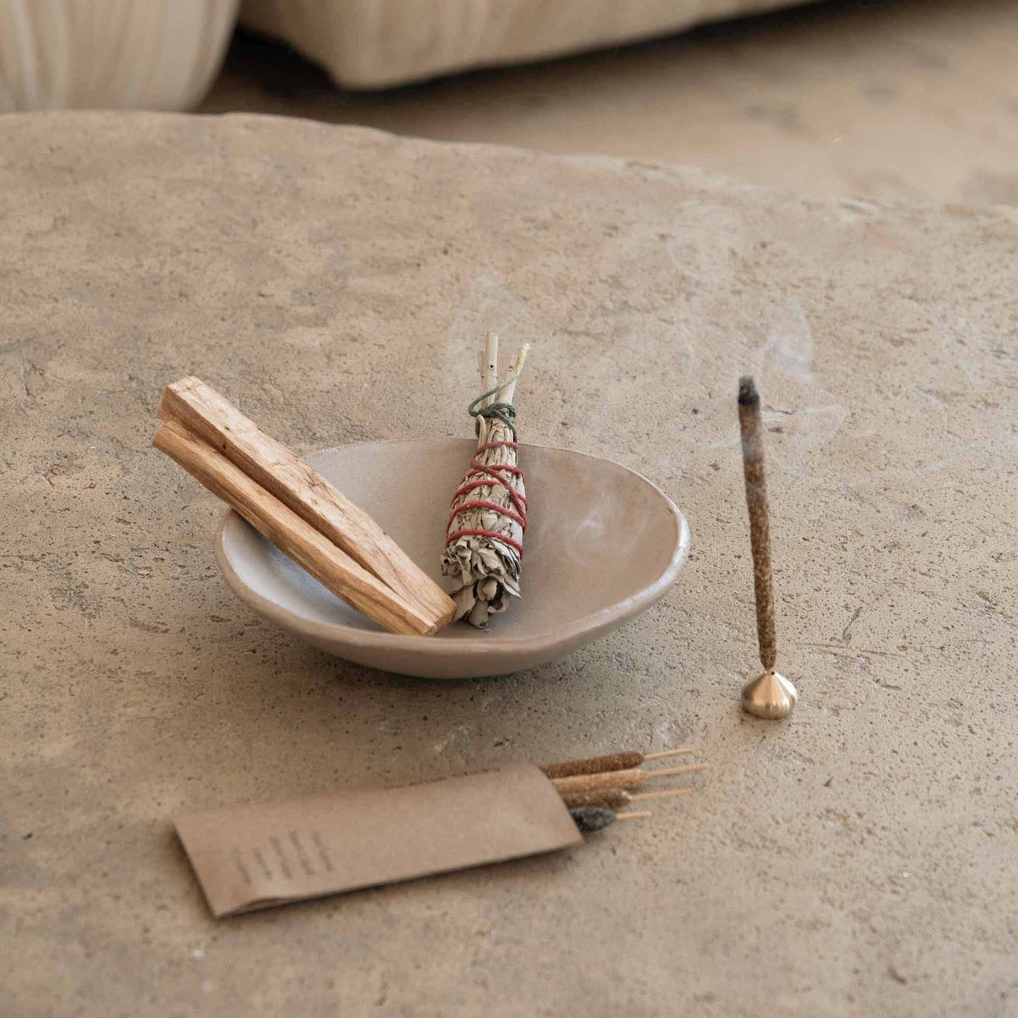 Sacred Burning Ritual Kit - Incense, Palo Santo & Sage