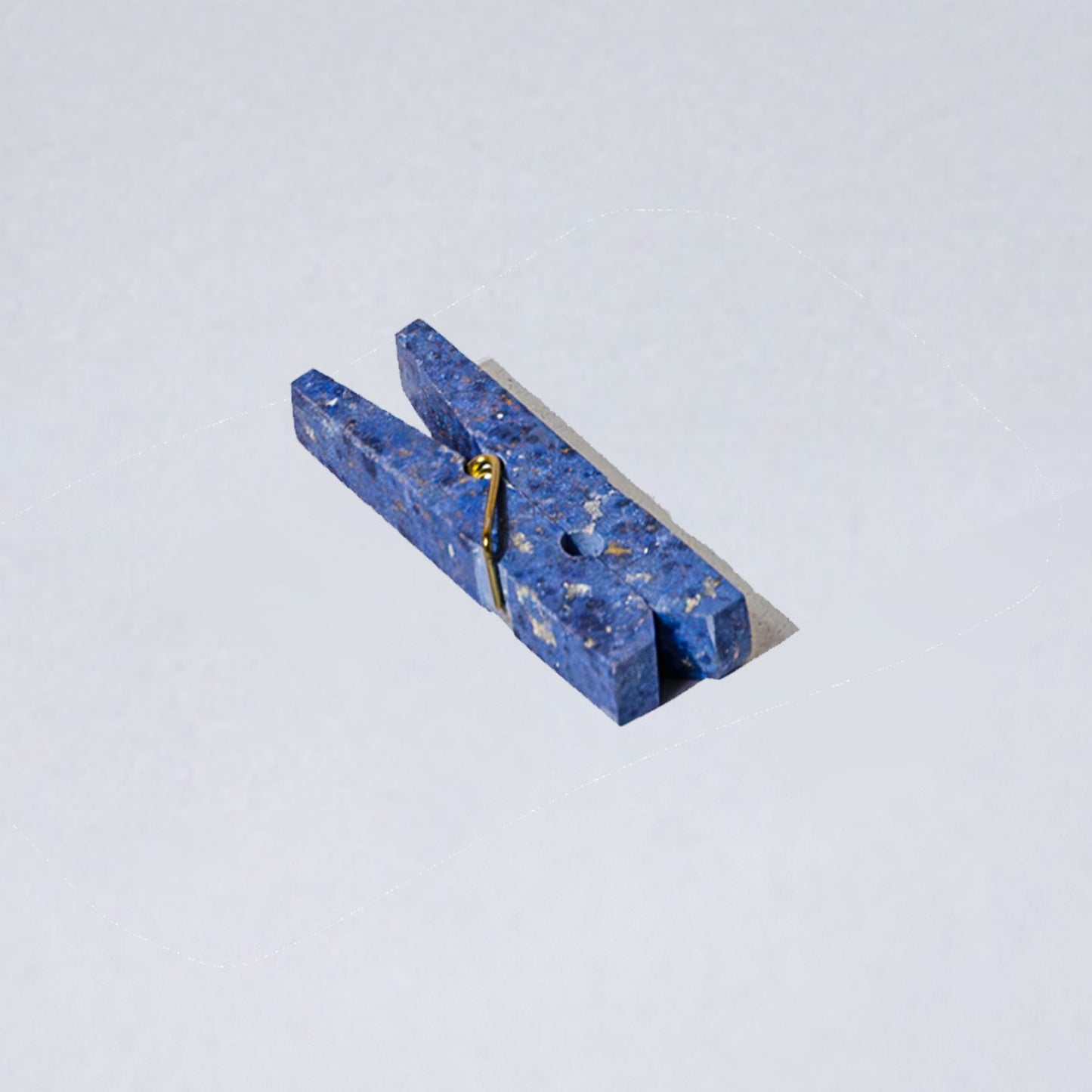 Decorative gemstone Laundry Clip Celestine blue
