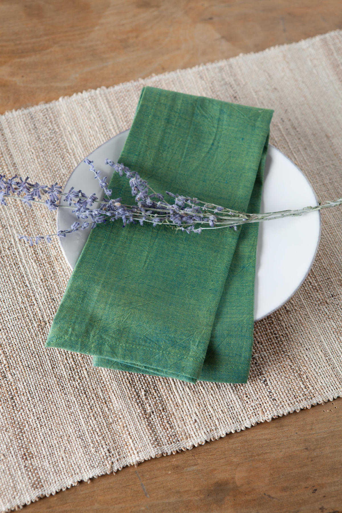 FRINGED BISCOTTI Placemats. Set of 4. Banana Stem Fiber – Handwoven – Fair Trade – Artisan Made