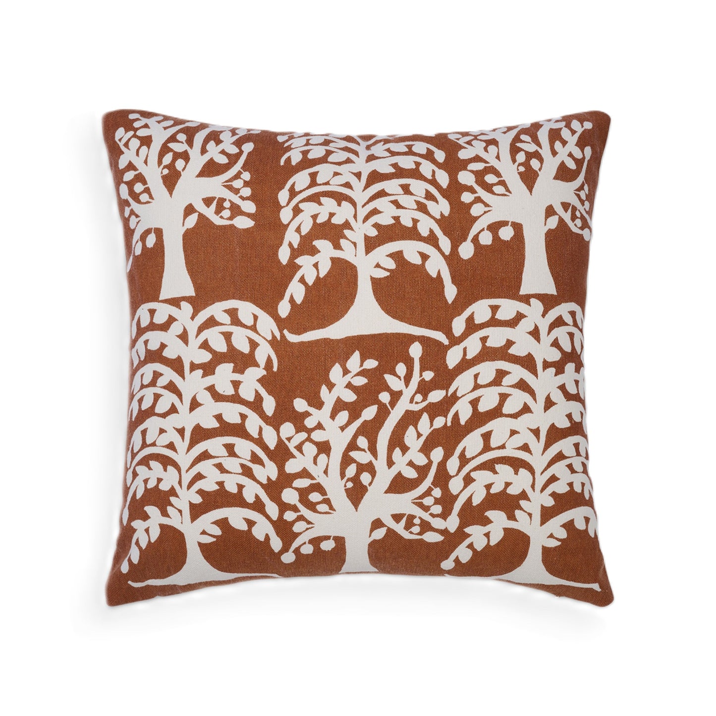 Nature whisper Saal Tree print square pillow cover