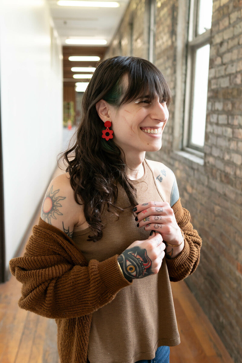 Hot Hippie Clay Earrings