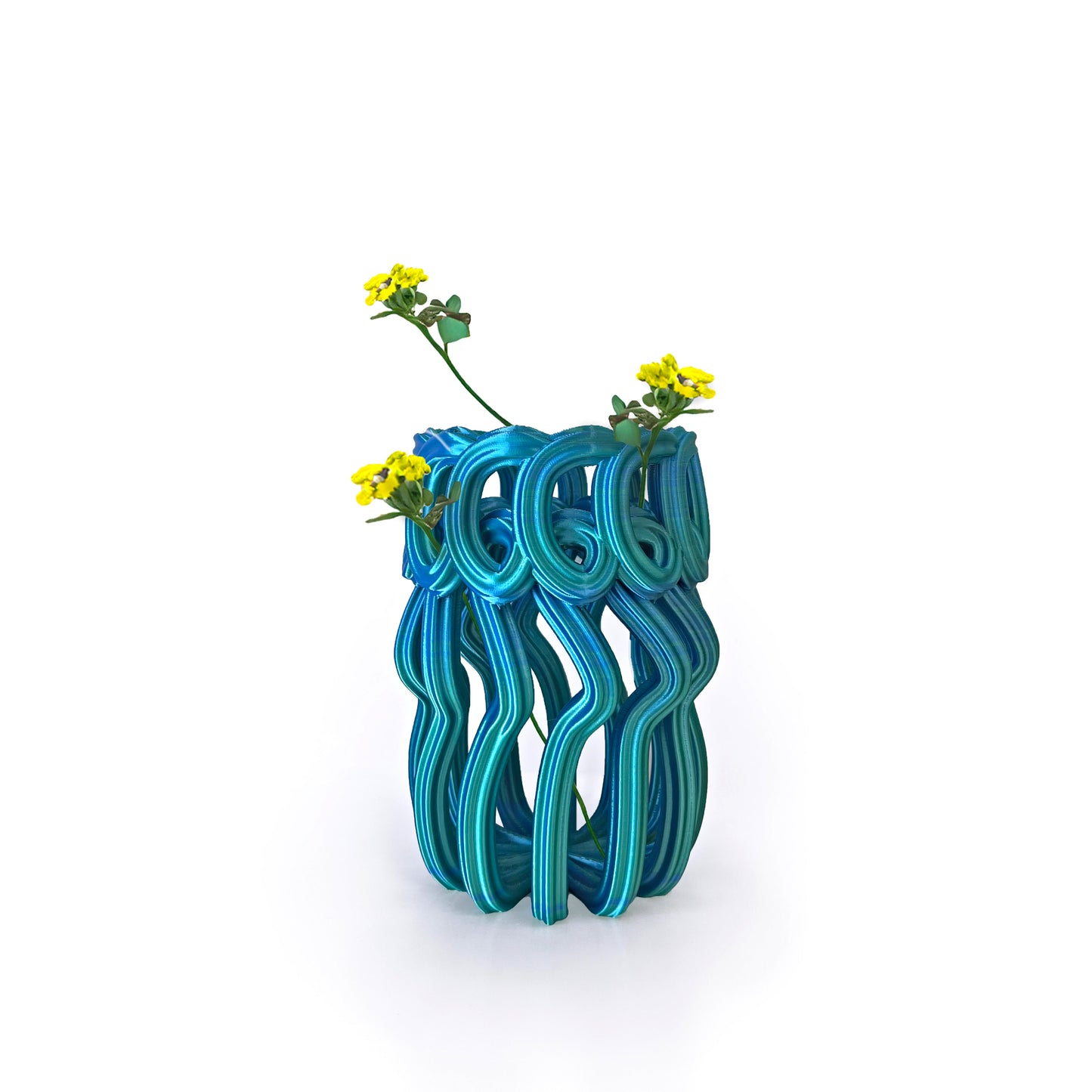 Frosting Vase Blue