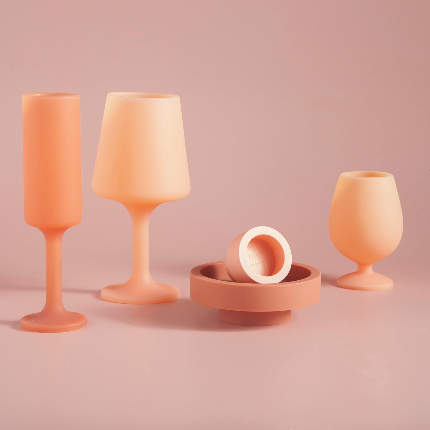 Terra + Peach | Seff | Unbreakable Champagne Flutes