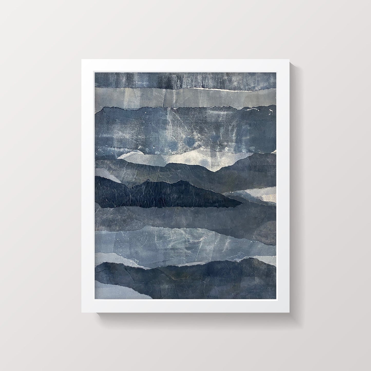 Blue Ridges Small Framed Print