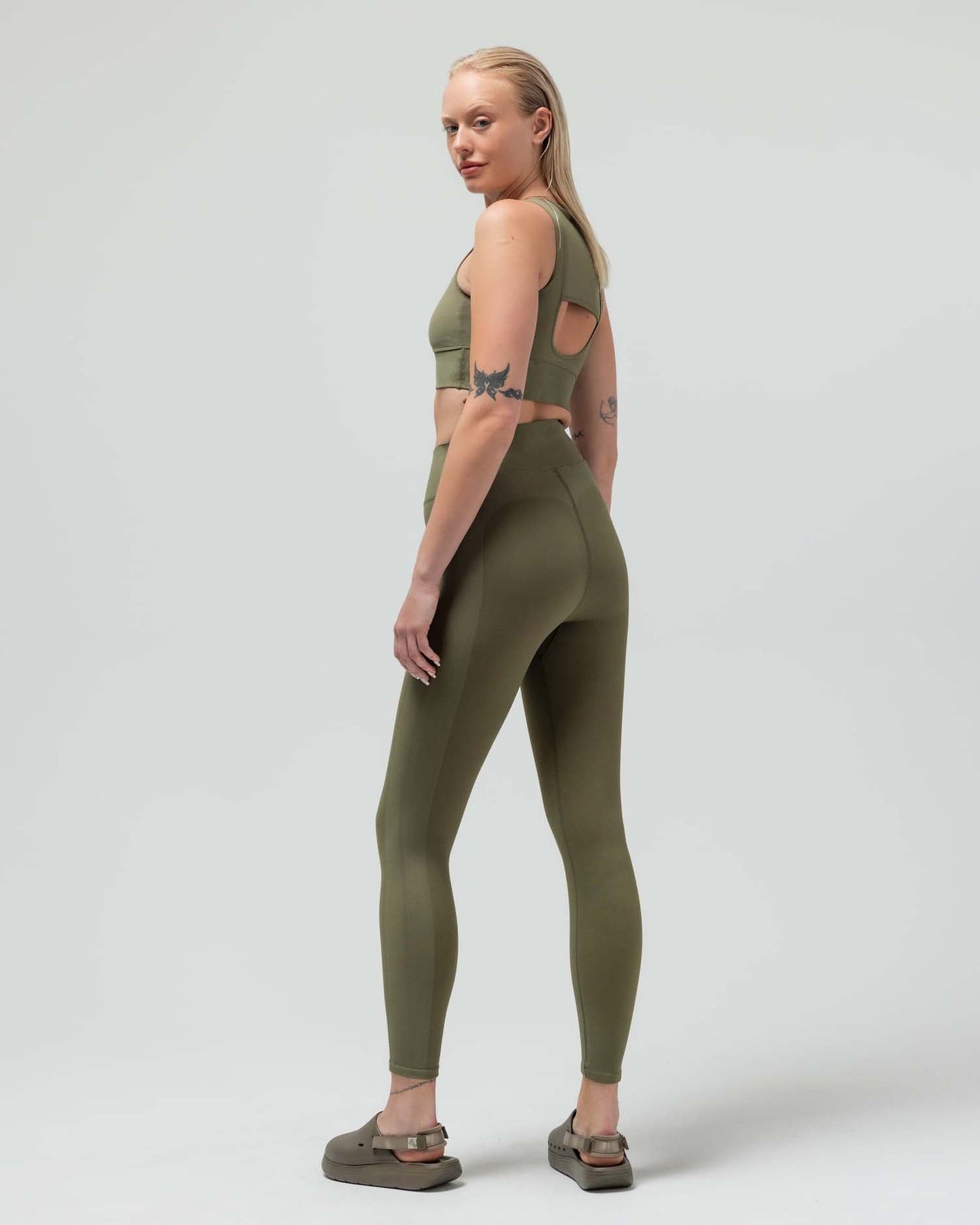 THE COMPRESSION LEGGING W/FUSED WAIST BAND