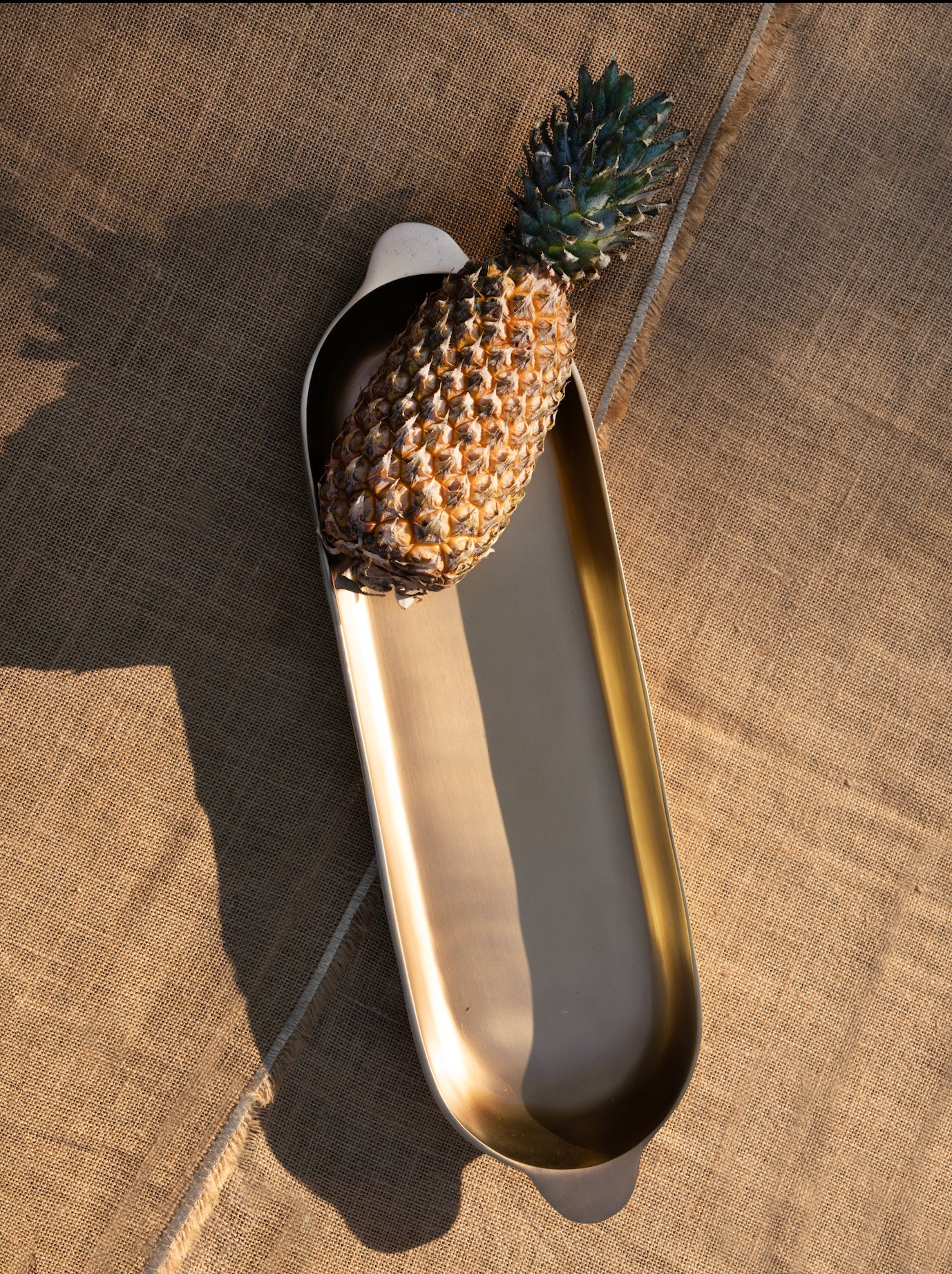 Stinson Antique Brass Long Trays - Set of 2