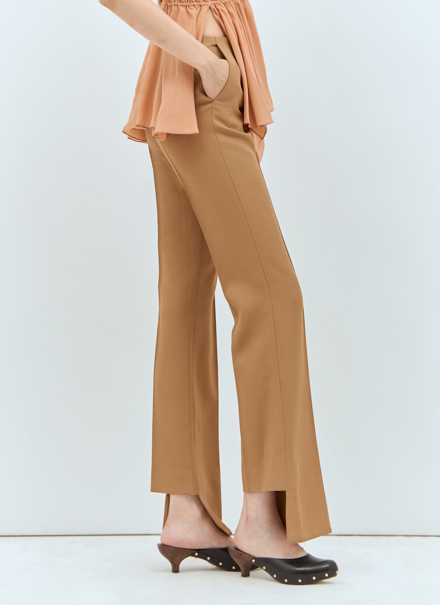 Chloé Women Boken-Heel Slim Pants