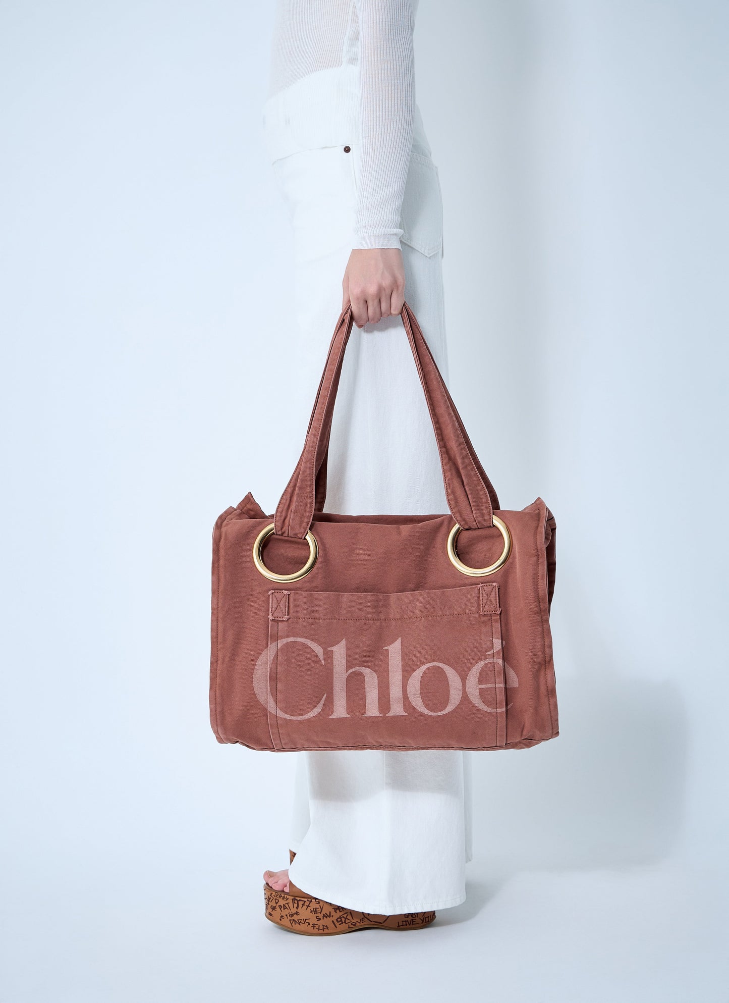 Chloé Women Plage Printed Tote Bag