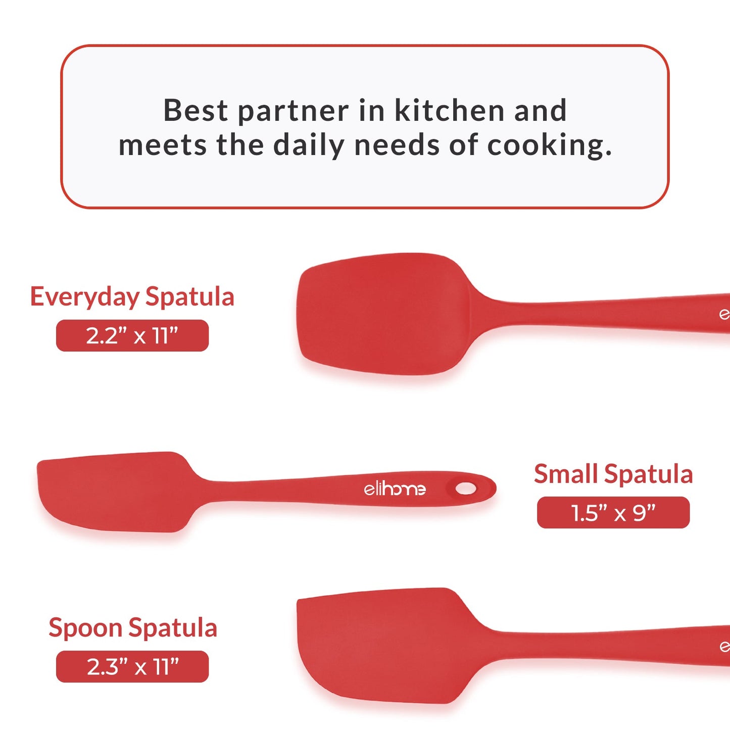 6 Piece Silicone Spatula Set