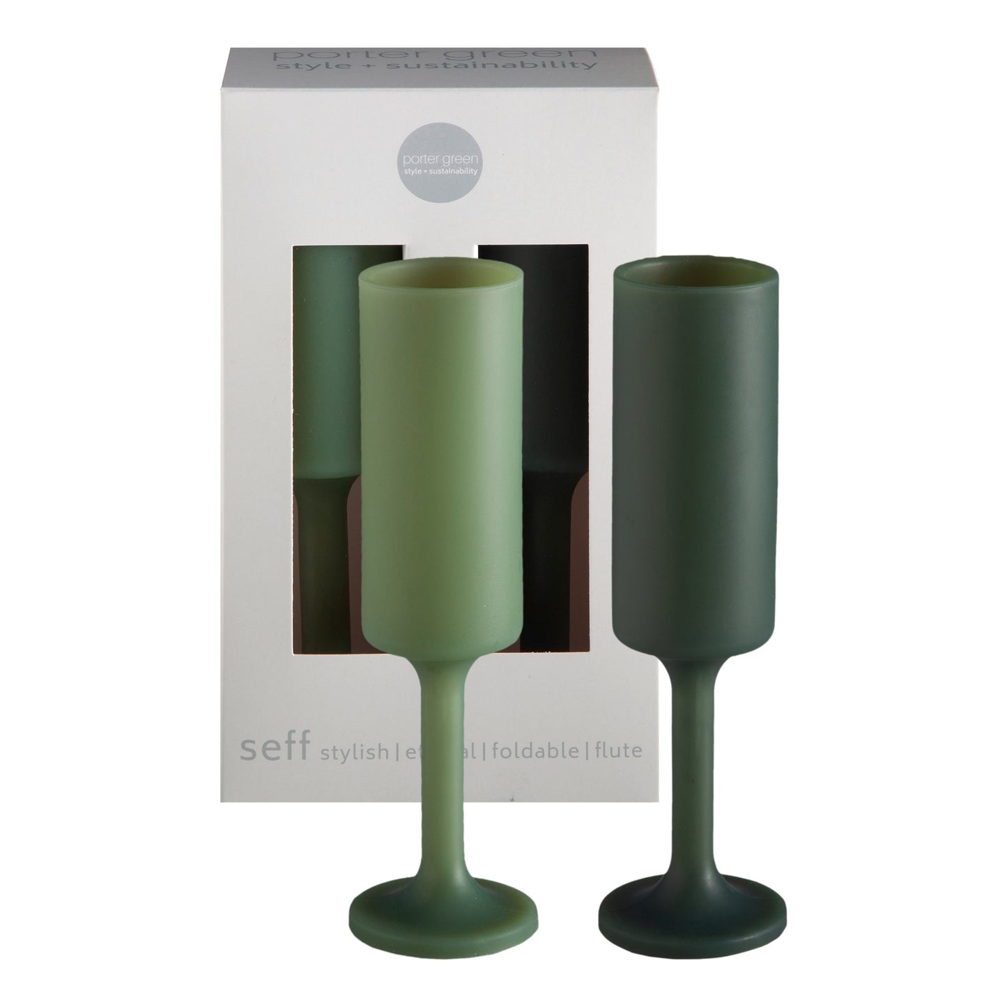 Sage + Olive | Seff | Unbreakable Champagne Flutes