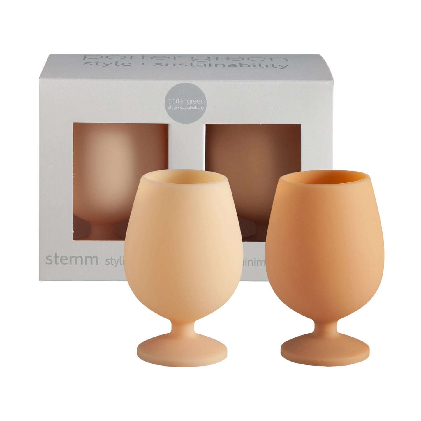 Wheat + Oat | Stemm | Silicone Unbreakable Wine Glasses