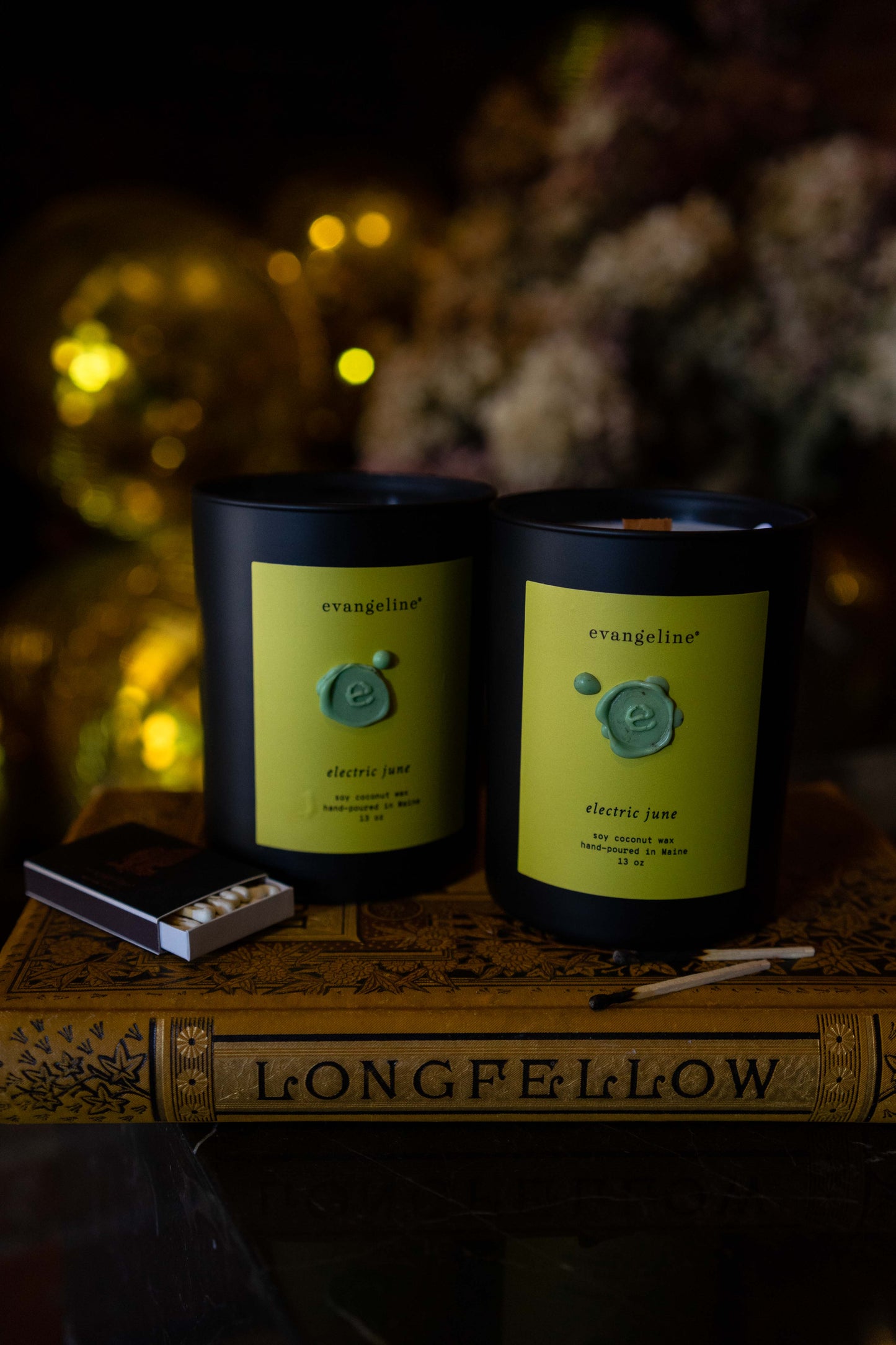 Evangeline Candle ~ electric june