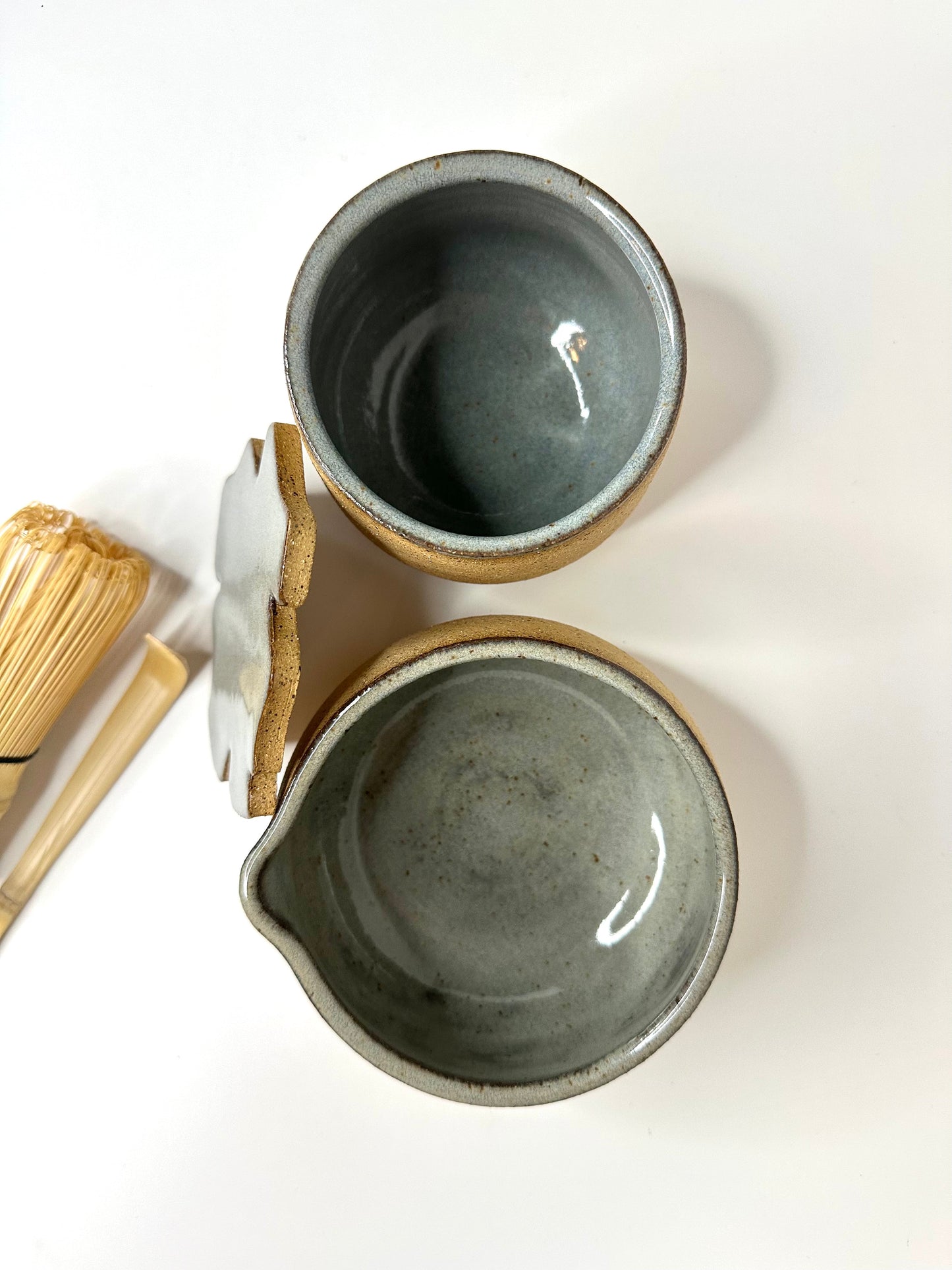 FRECKLES MATCHA SET. (Whisk+spoon & coaster included)