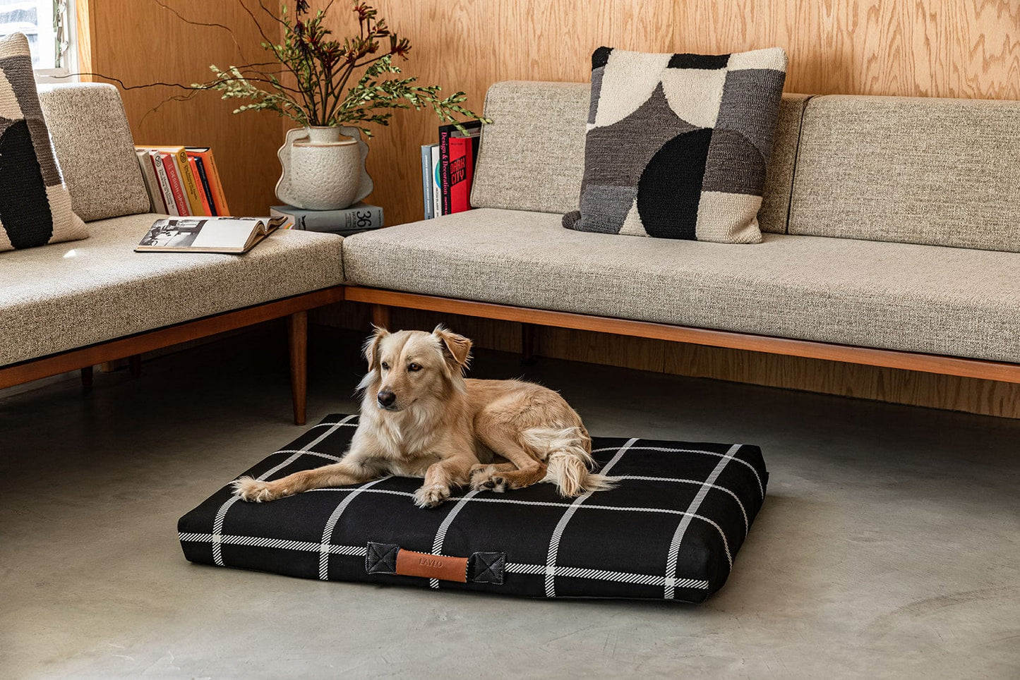 Black Plaid Dog Bed | Dog Bed or Bed Cover
