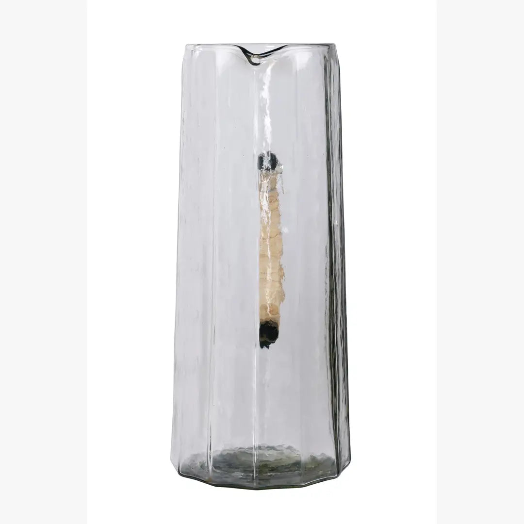 Hammered water pitcher, Natural -6.25 x 9.5 Inches