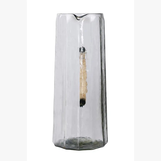 Hammered water pitcher, Natural -6.25 x 9.5 Inches