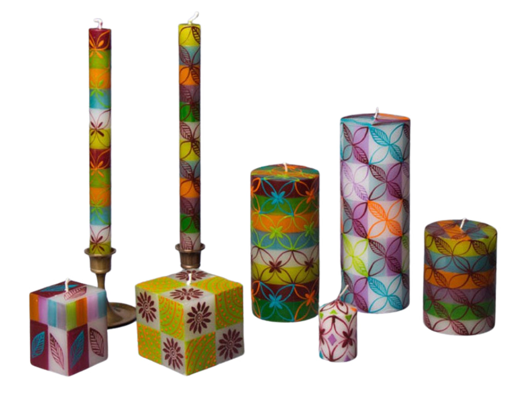 Magic Garden Painted Candles