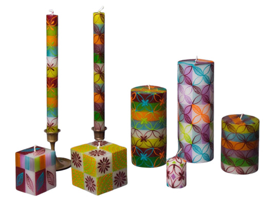 Magic Garden Painted Candles