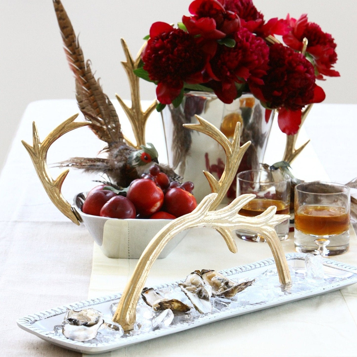 Staghorn Pedestal Bowl Lg