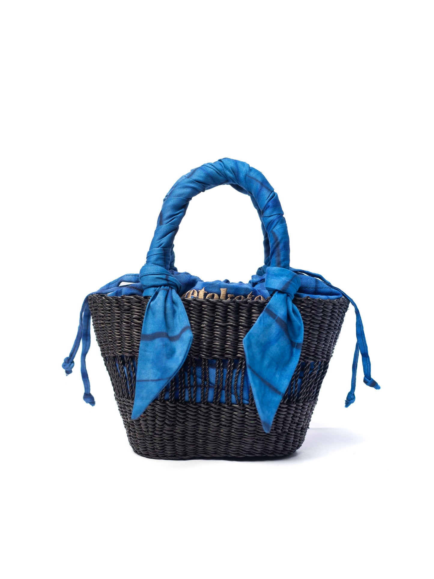 Ayine Bag Mini - Black W/ Navy Check Lining