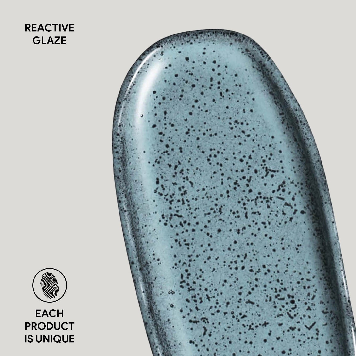 Shallow Organic Oval Platter Mini Set of 4