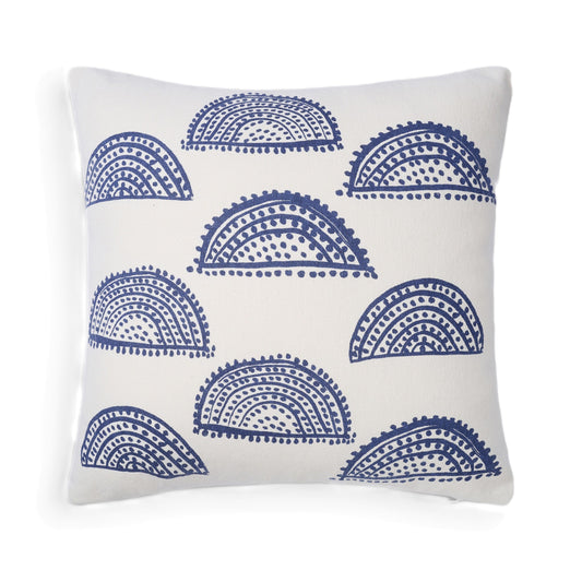 Sunlit Splendor petite sunburst print square pillow