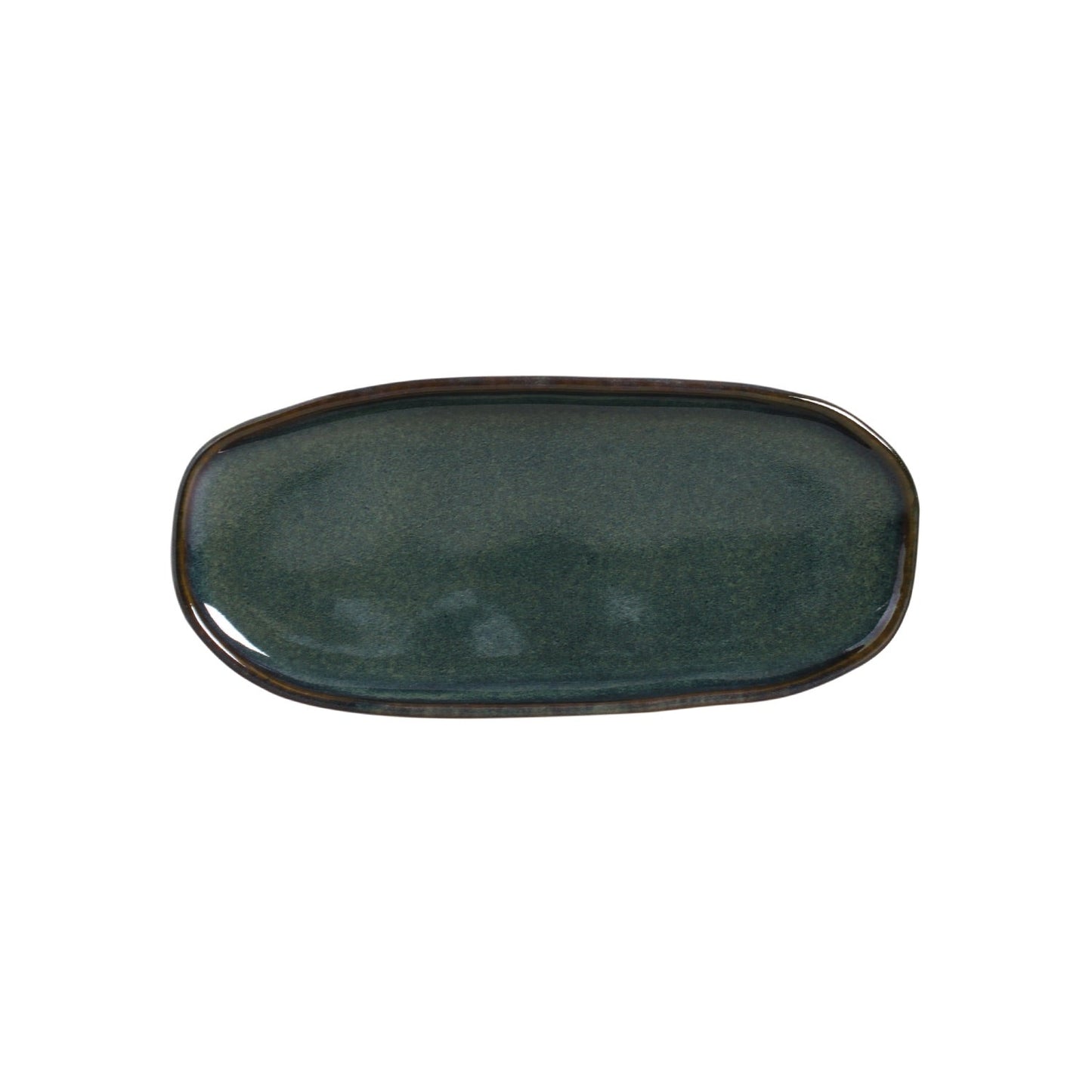 Shallow Organic Oval Platter Small Set of 4
