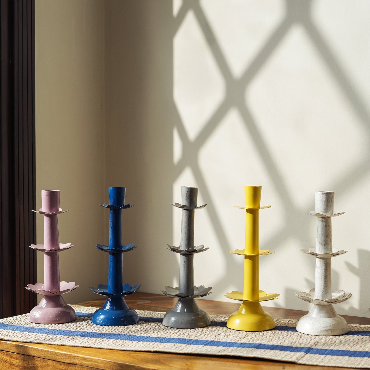 Sunny Tapered Candleholders