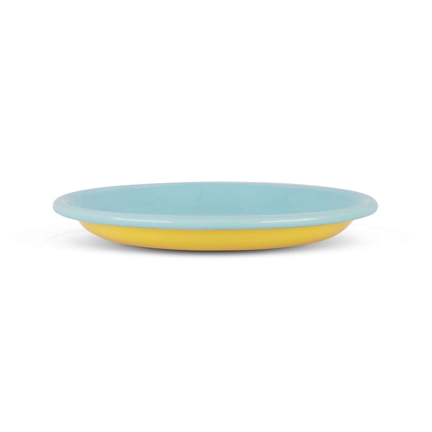 S/4 Enamel Side plate  - Two Tone