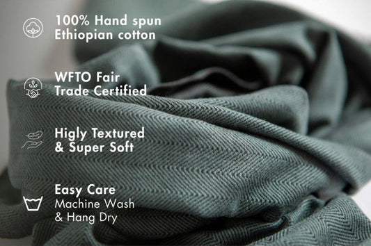 Degu Scarf Handwoven Ethiopian Cotton