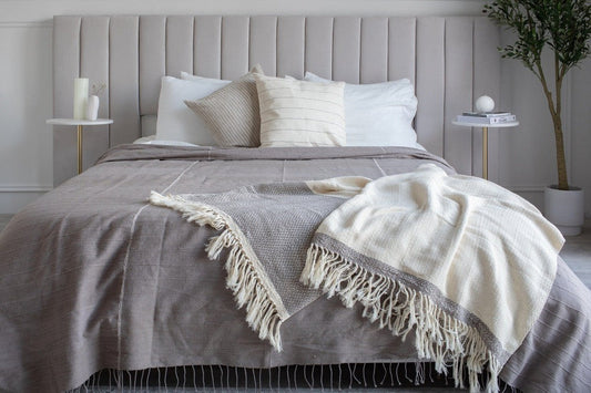 Desta Handwoven Ethiopian Cotton Throw Blanket