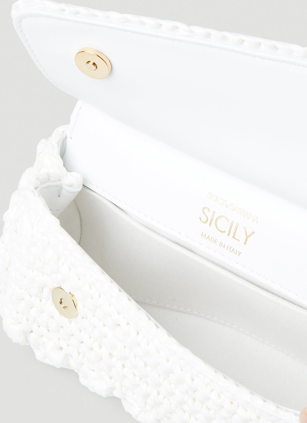 Dolce & Gabbana Women Small Crochet Sicily Handbag