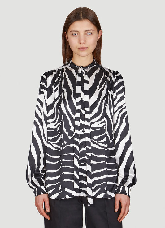 Dolce & Gabbana Women Zebra Print Shirt