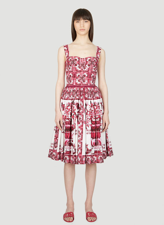 Dolce & Gabbana Women Majolica Print Dress