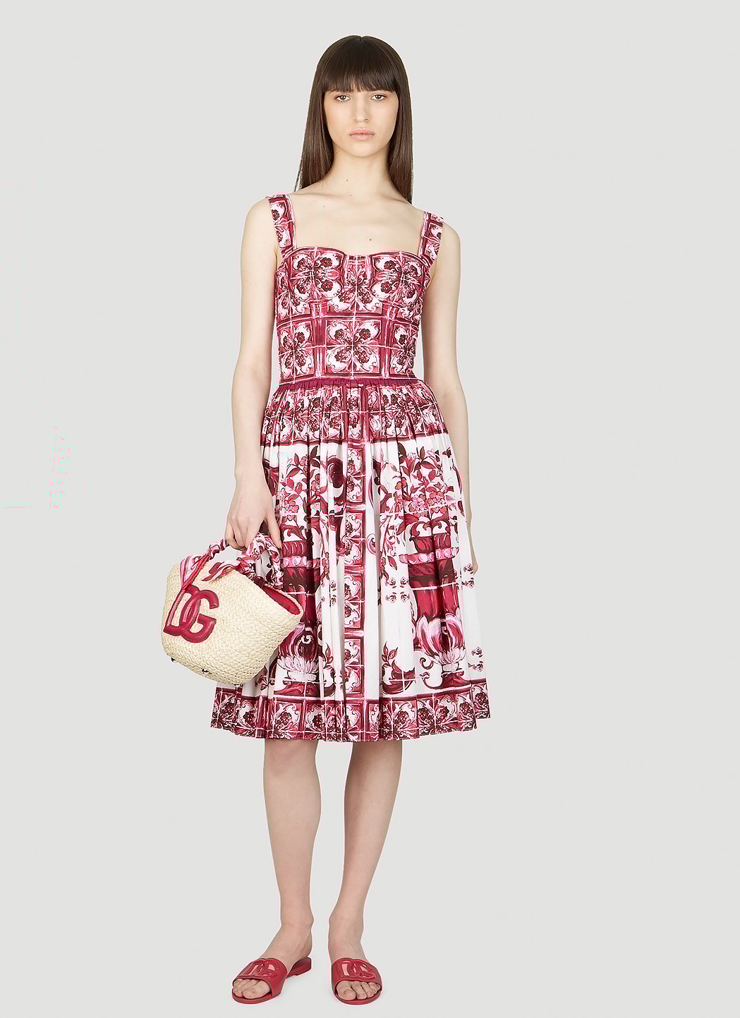 Dolce & Gabbana Women Majolica Print Dress
