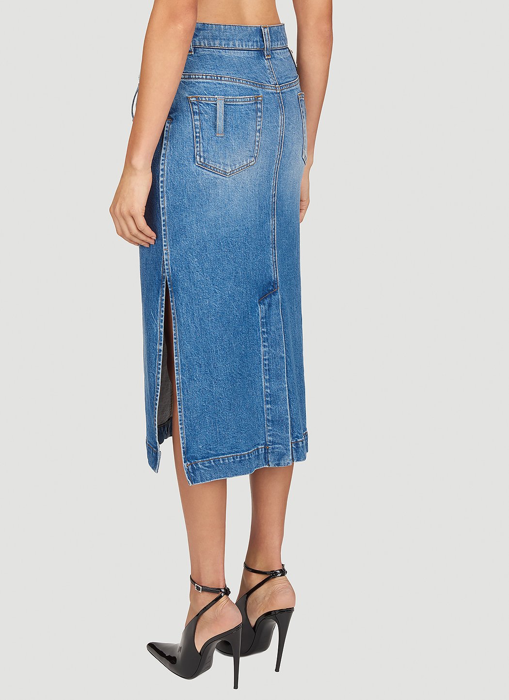Dolce & Gabbana Women Denim Midi Skirt