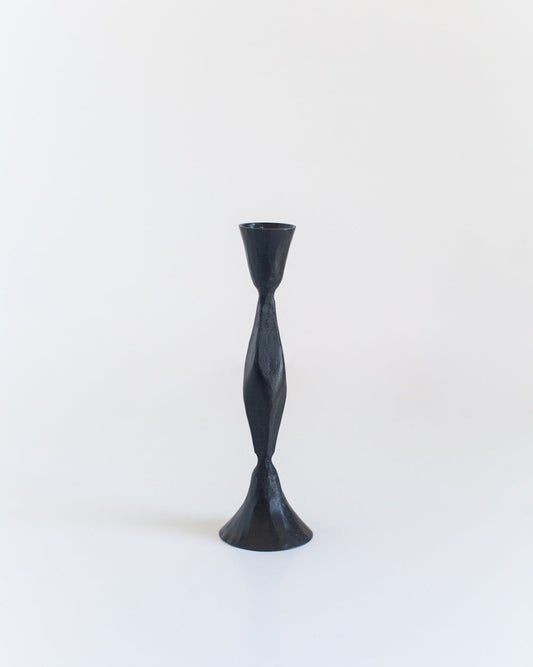 S/2 High Diamond Candlestands - Black Finish