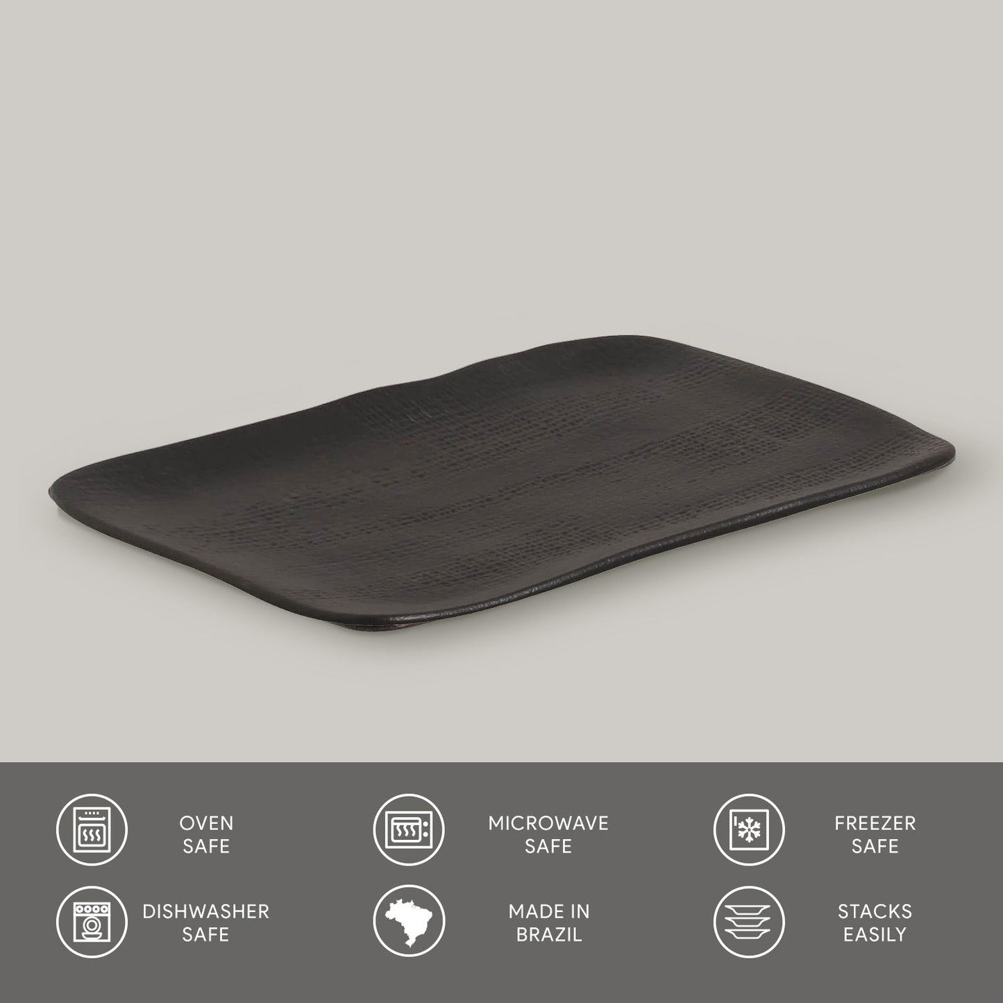 Rectangular Platter Juta Medium Set of 4