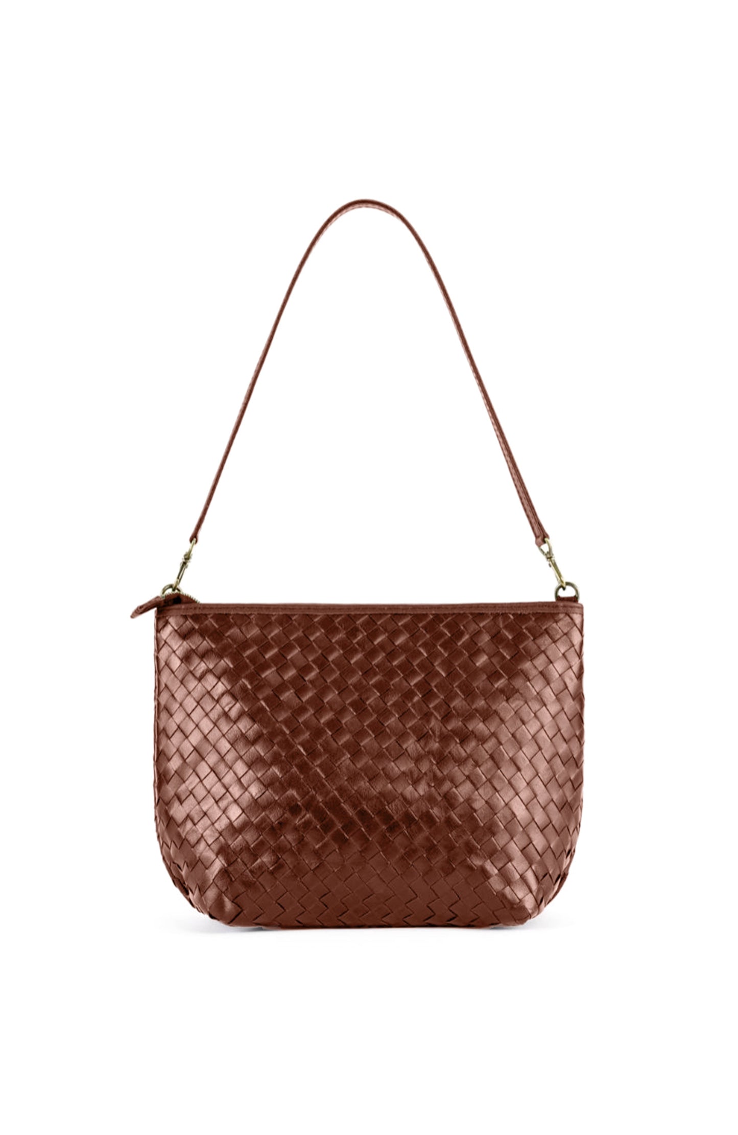 Woven Leather Shoulder Bag