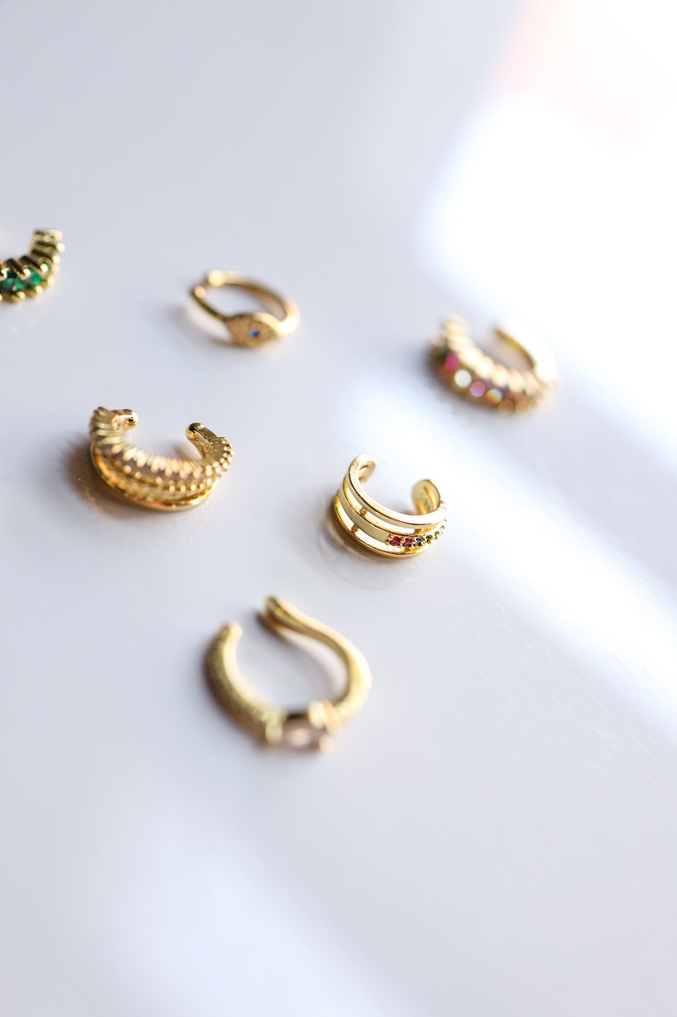 Ear Cuff 3 Row Crystal