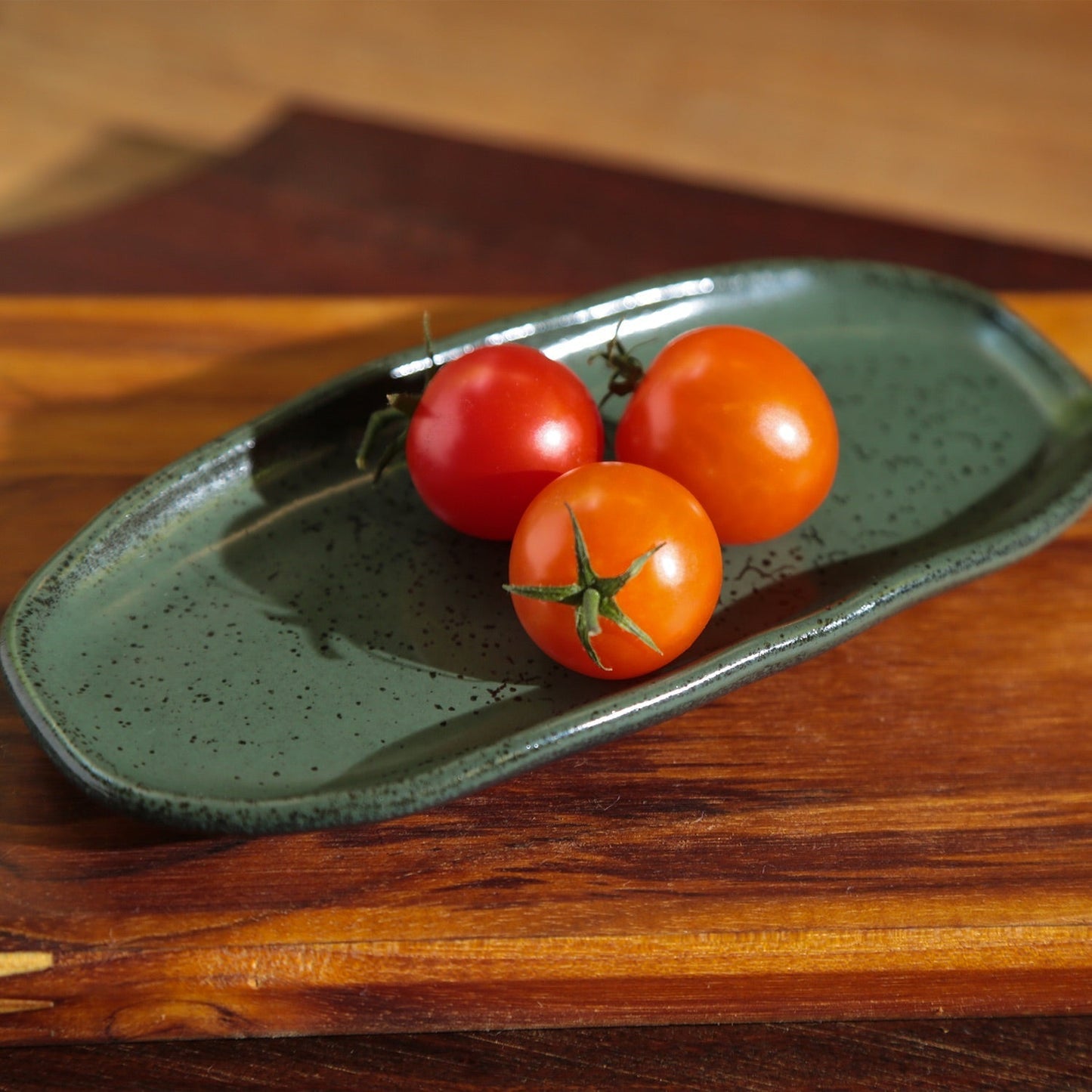 Shallow Organic Oval Platter Mini Set of 4